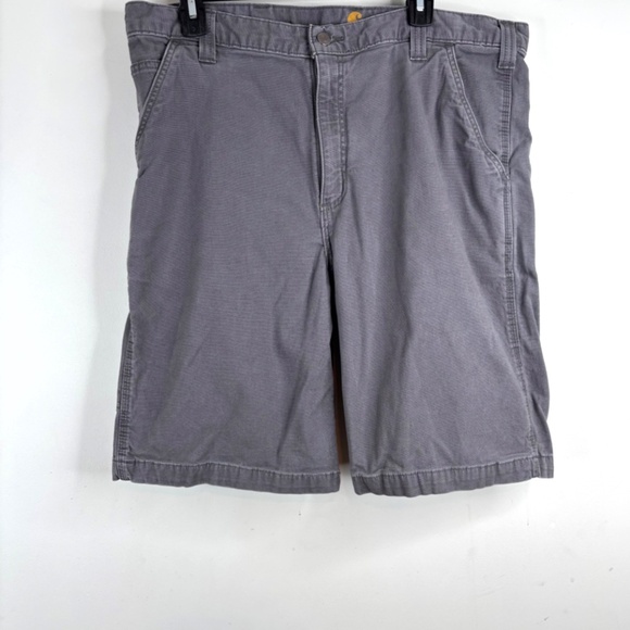 Carhartt Carpenter Shorts Mens Size 38 Gray Relaxed Fit Workwear Utility Outdoor - Picture 9 of 9